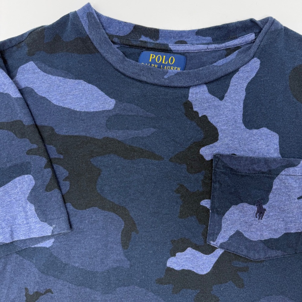 Polo Ralph Lauren Boys Camouflage Pocket T-Shirt‎ Size Large 14-16 Short Sleeve